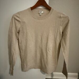 J.Crew Light Tan Crewneck Sweater